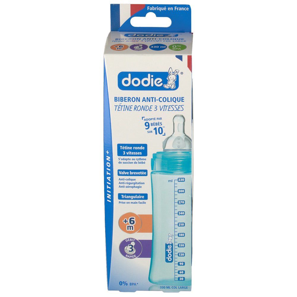 Dodie Feeding Bottle Evolution+ Lagoon Pacifier 3 Hole
