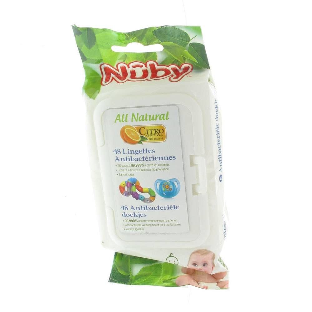 Nuby Citroganix Antibacterial Wipes For A Soother