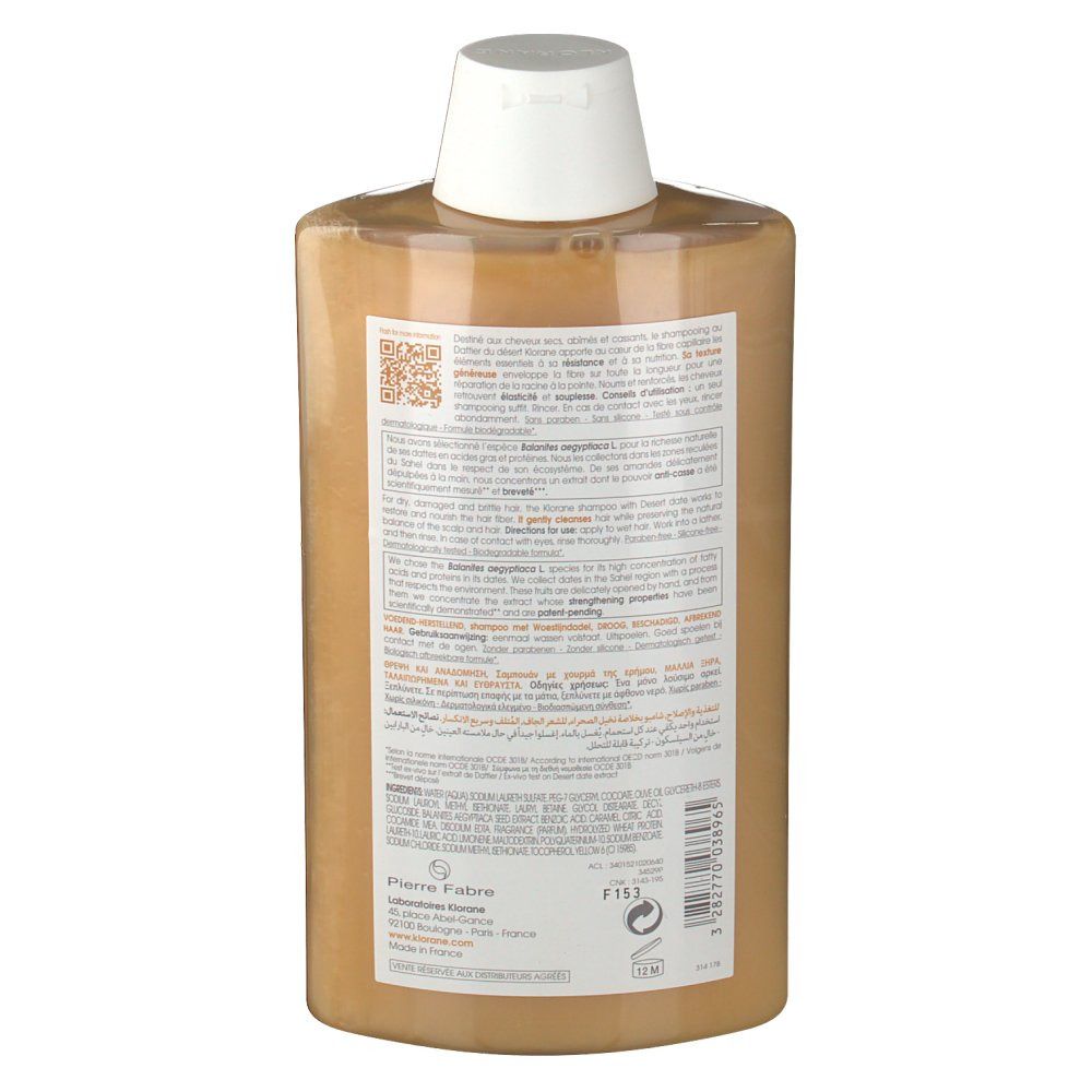 Klorane Shampoo Con Dattero Del Deserto