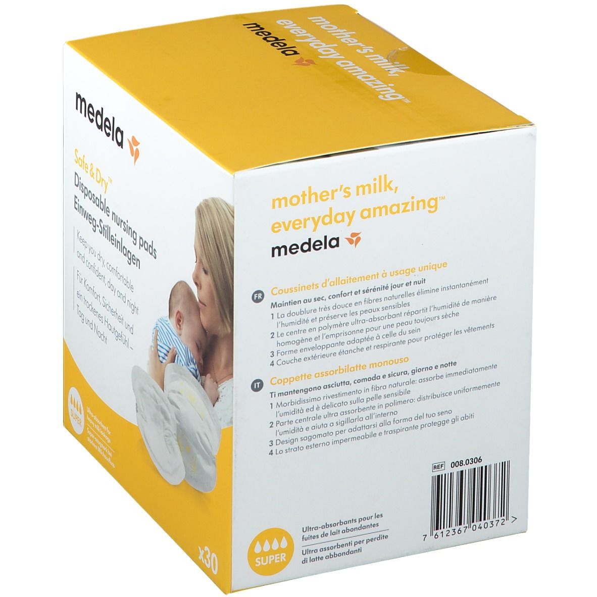 Medela Mammalian Compres Disposable Ref 008.0306