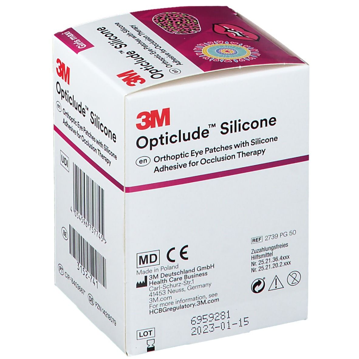 3M™ Opticlude™ Silicone Girls Maxi  5,7 x 8,0 cm