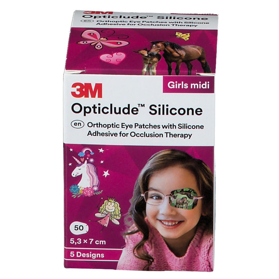 3M™ Opticlude™ Silicone Girls Midi 5,3 x 7,0 cm