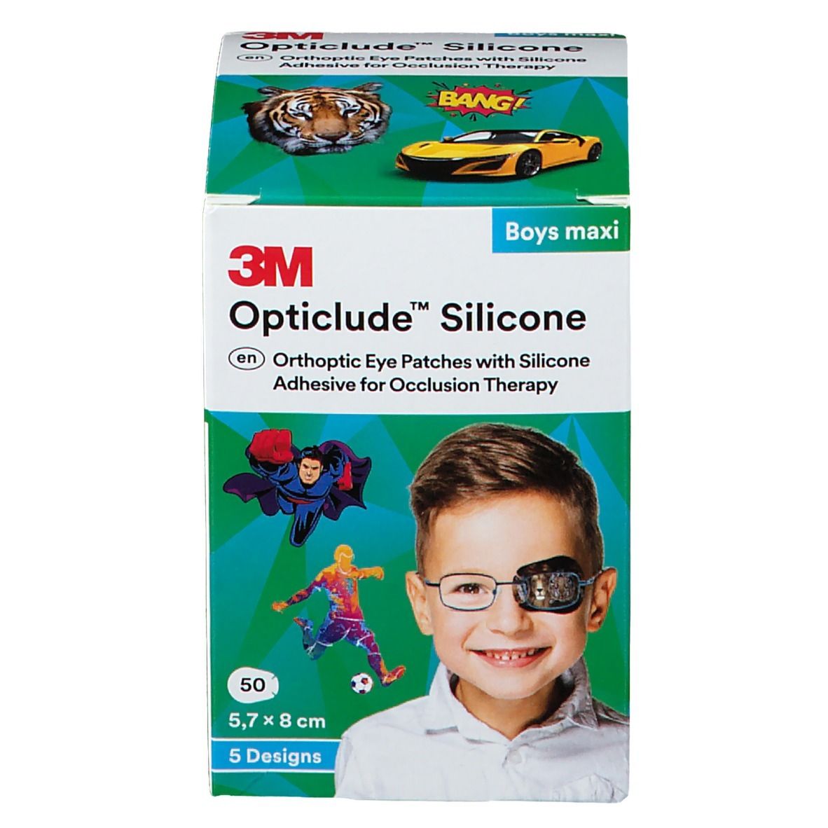 3M™ Opticlude™ Silicone Boys Maxi 5,7 x 8,0 cm