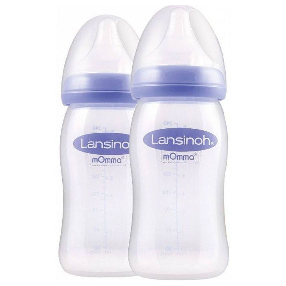 Lansinoh Feeding Bottle + Pacifier Natural Wave
