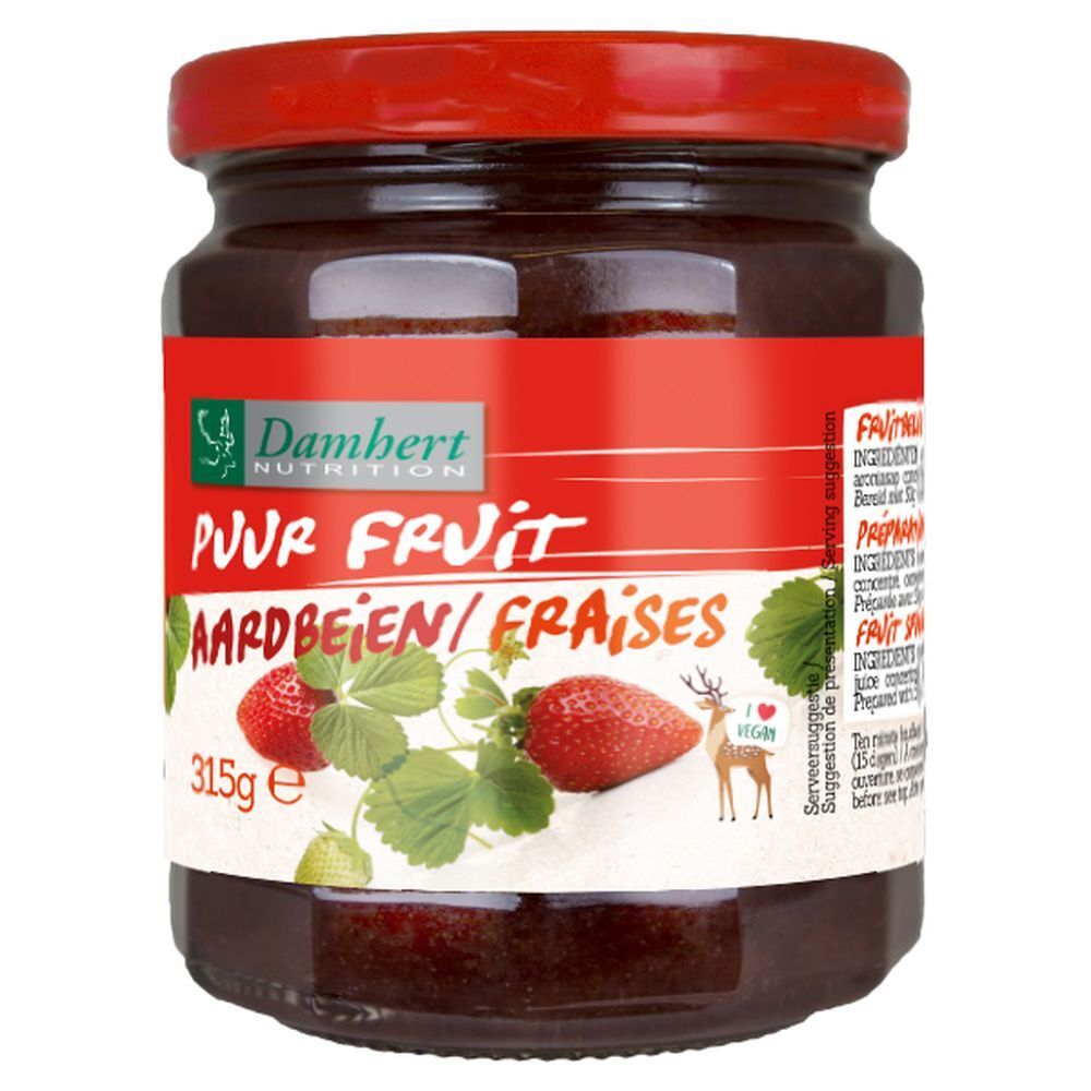 Damhert Puur Fruit Confiture aux fraises