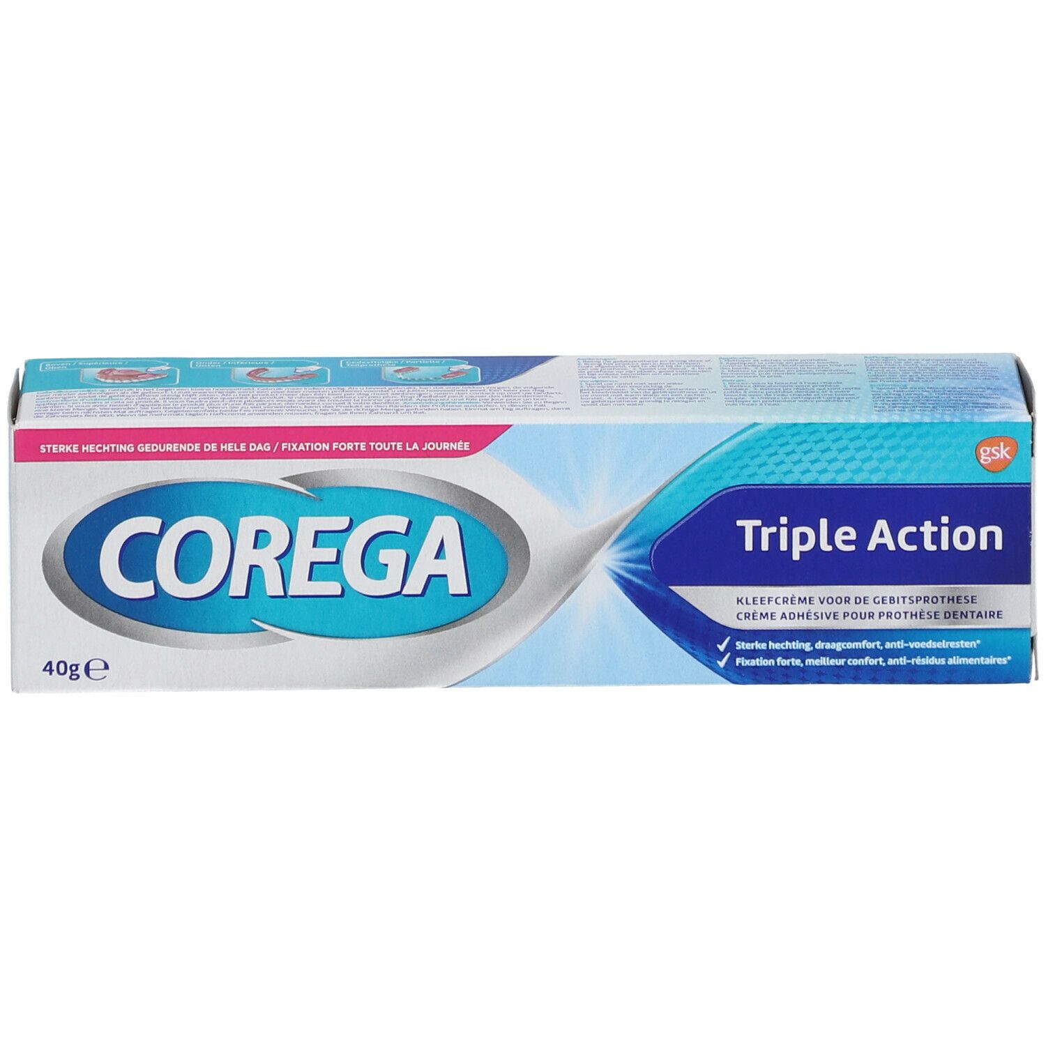 COREGA® Triple Action Crema per Protesi Dentarie