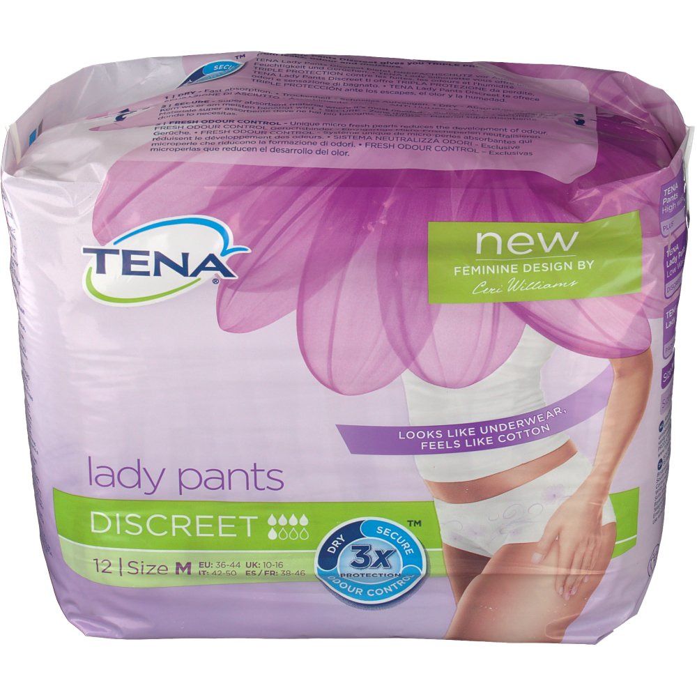 TENA Lady Pants Discreet M 12 pz