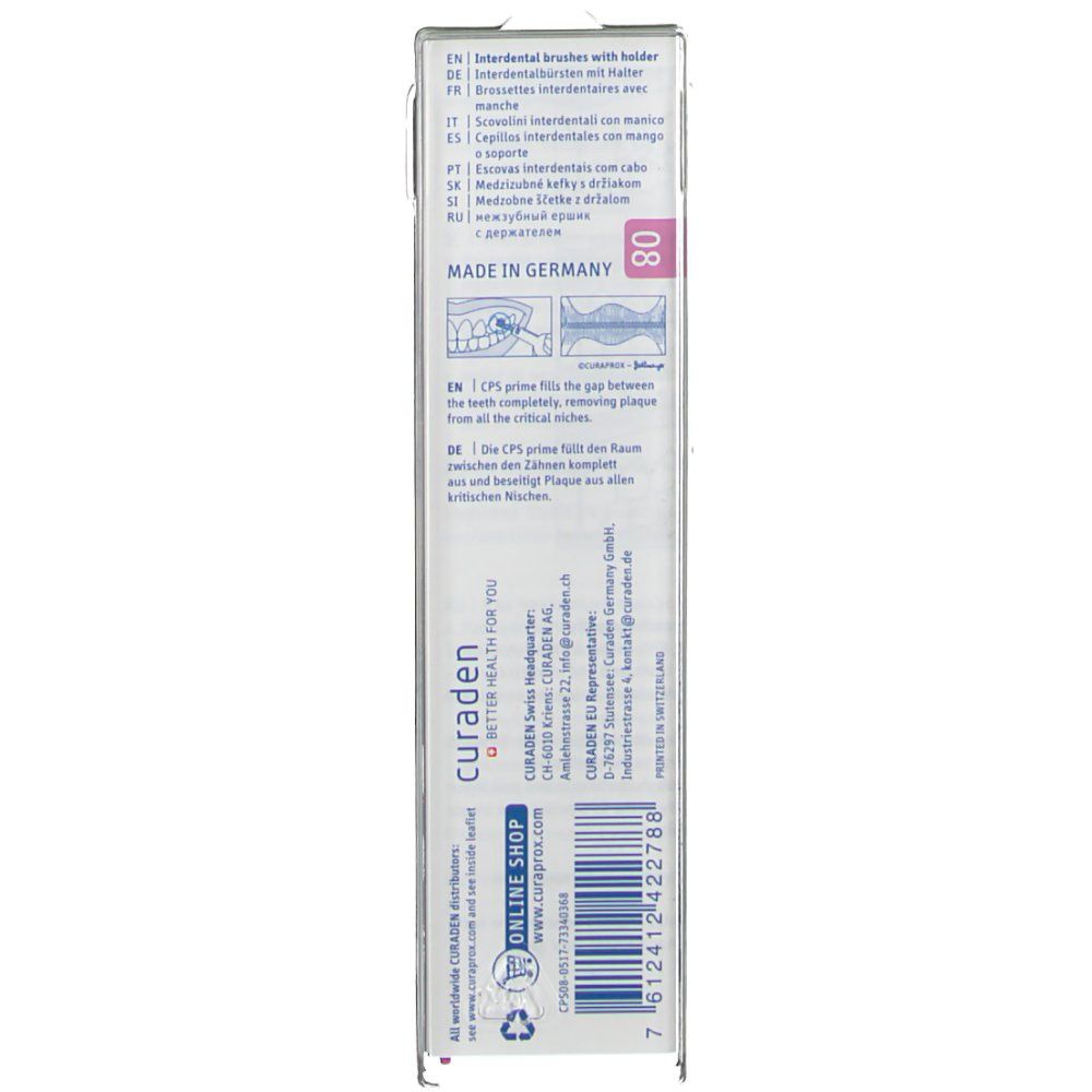 Curaprox Interdental Brush Straight Pink 5+1 FREE