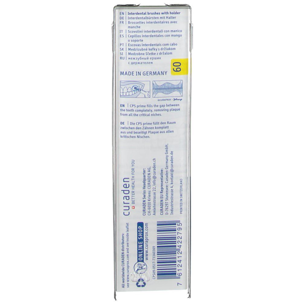 Curaprox Interdental Brush Straight Yellow 5+1 FREE