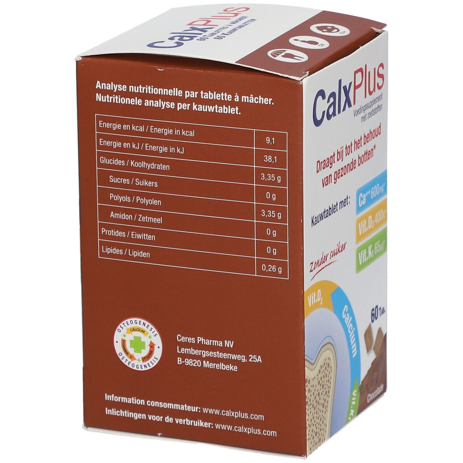 Calx-Plus Chocolat Without Sugar