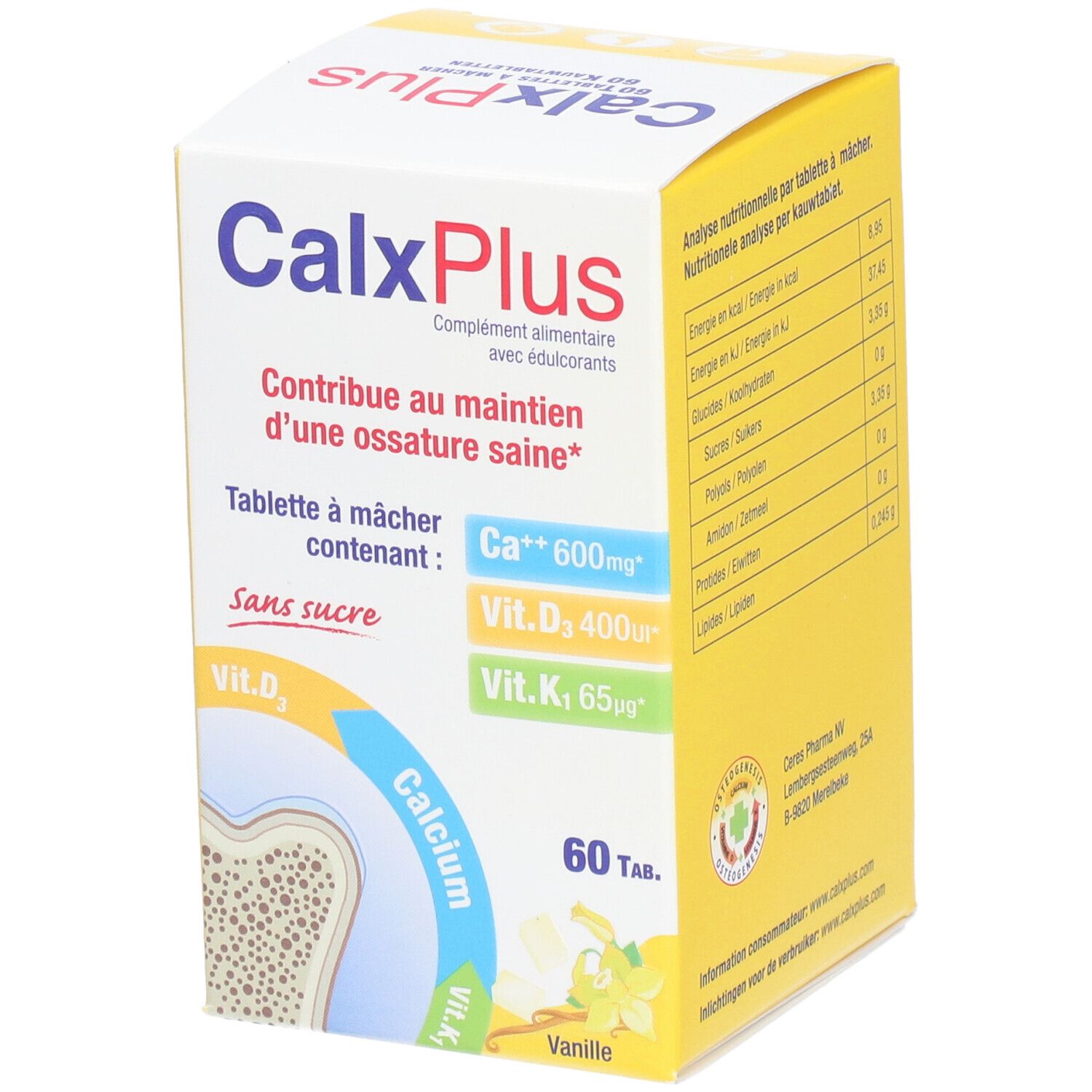 Calx-Plus Vanille Without Sugar