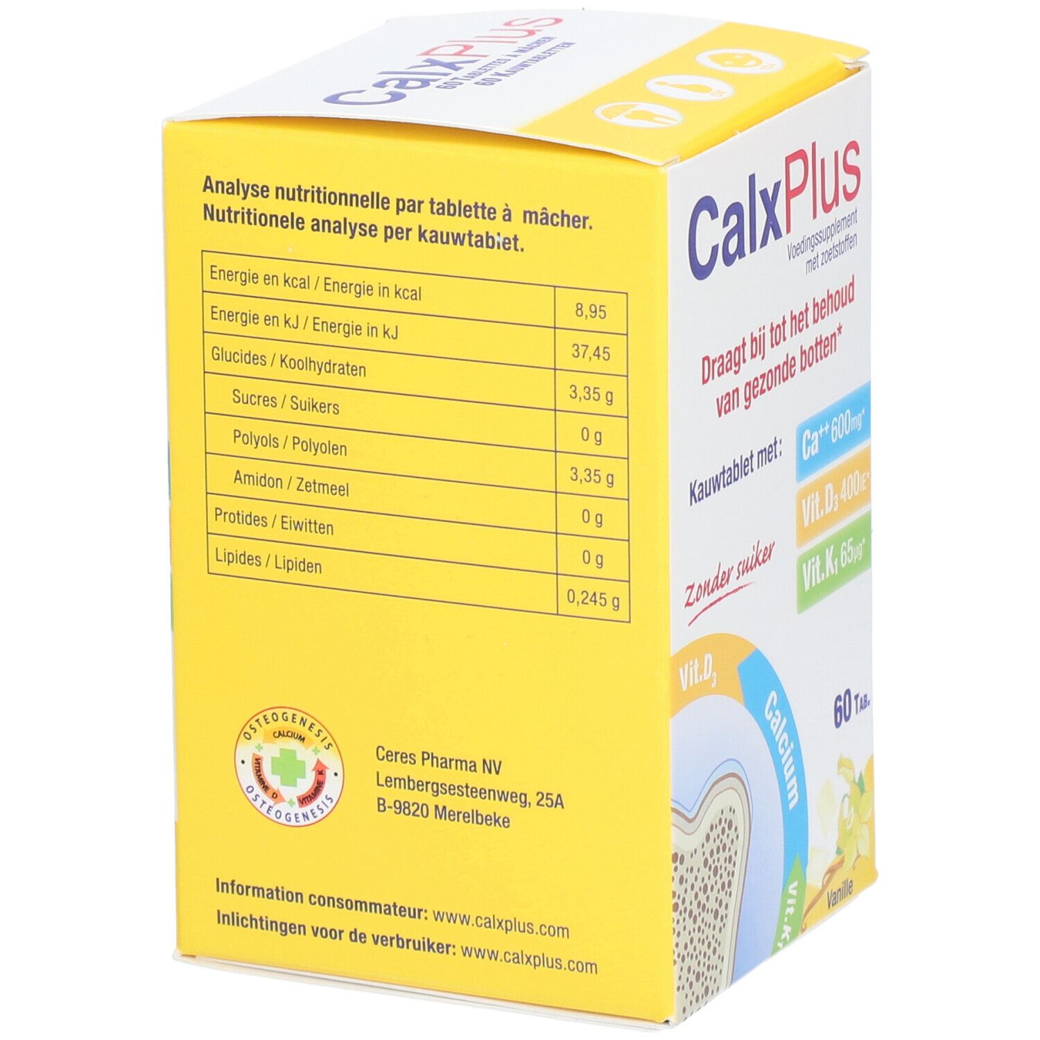 Calx-Plus Vanille Without Sugar