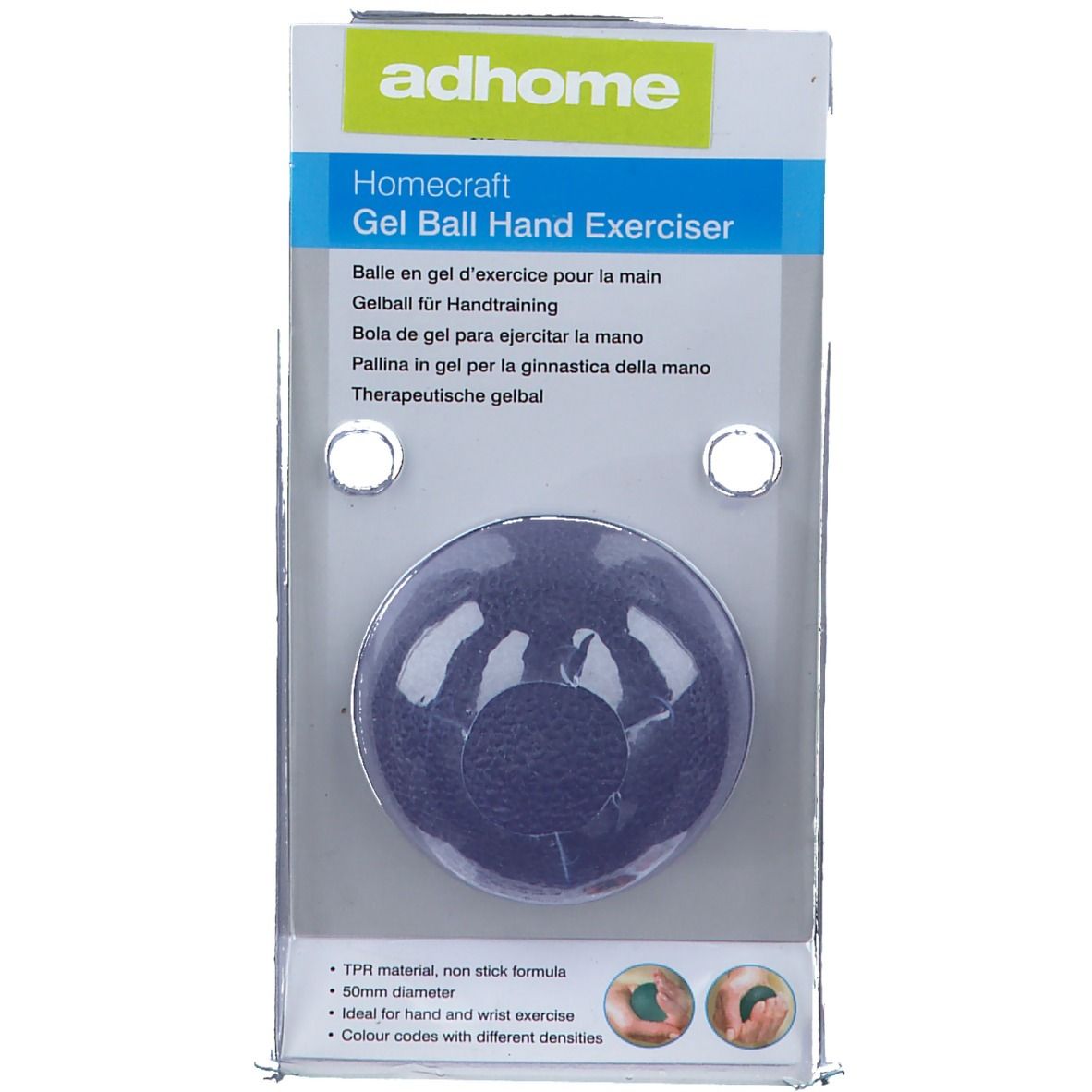 Oefenbal Gel Vingers En Hand Blauw Soft AA9801