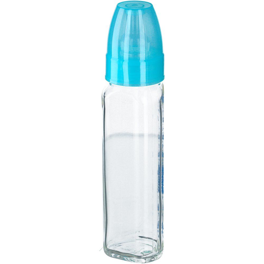 Dodie Glass Feeding Bottle Blue Age 2