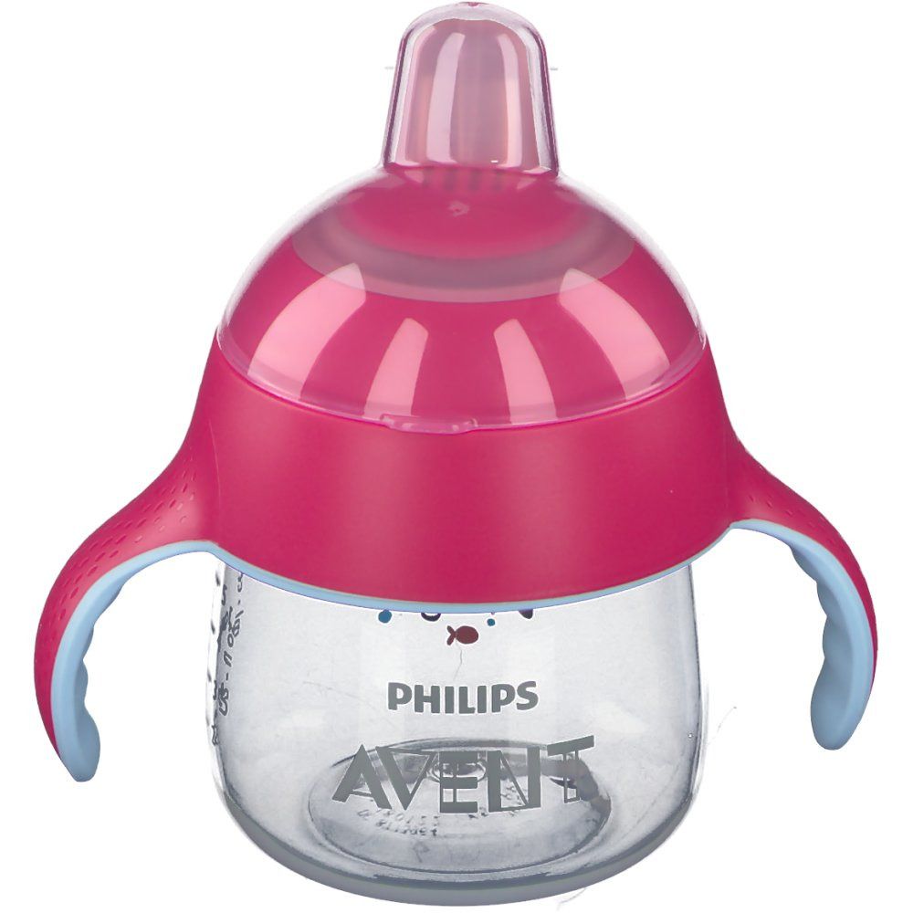 Avent Trink Cup Anti-Leak Pinguin Pink +6m