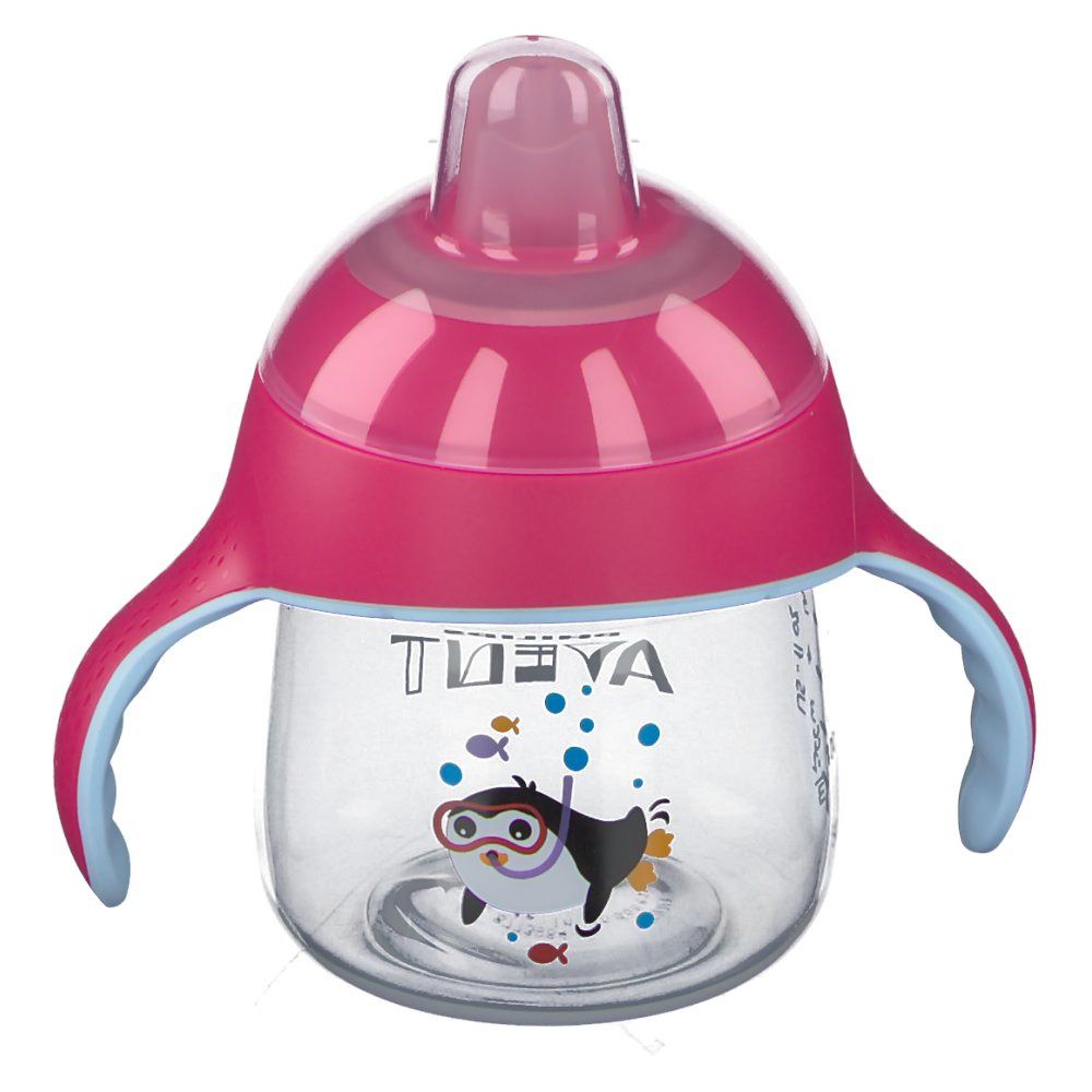 Avent Trink Cup Anti-Leak Pinguin Pink +6m