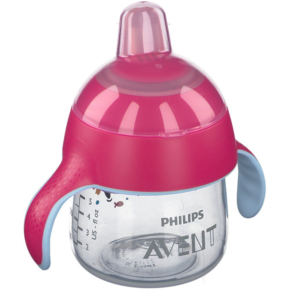 Avent Trink Cup Anti-Leak Pinguin Pink +6m
