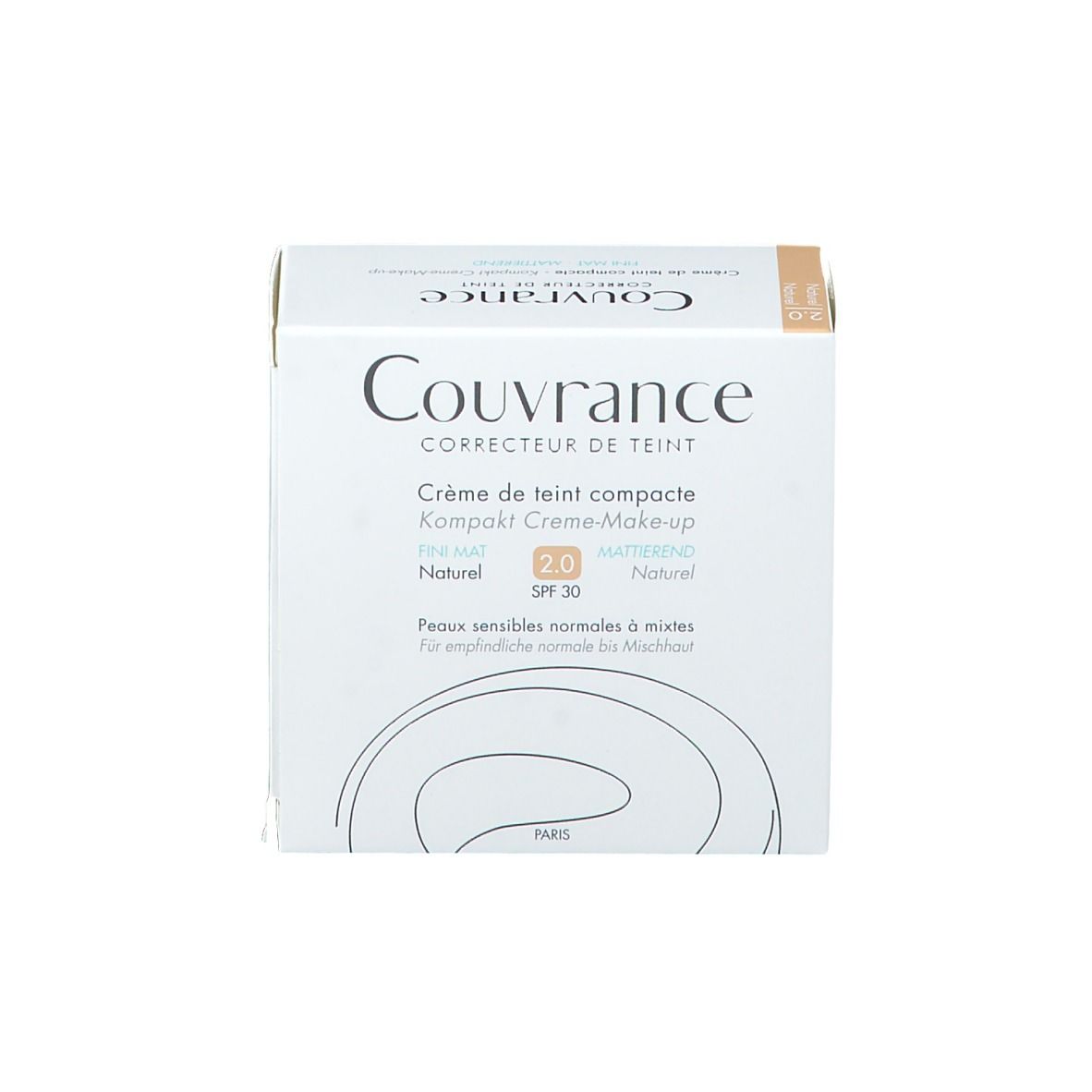 Avène Couvrance Compact Foundation Cream Oil-Free 02 Naturel