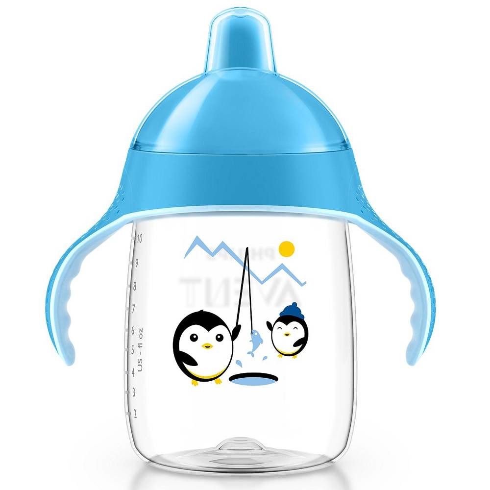 Avent Trink Cup Anti-Leak Pinguin Blue +18m