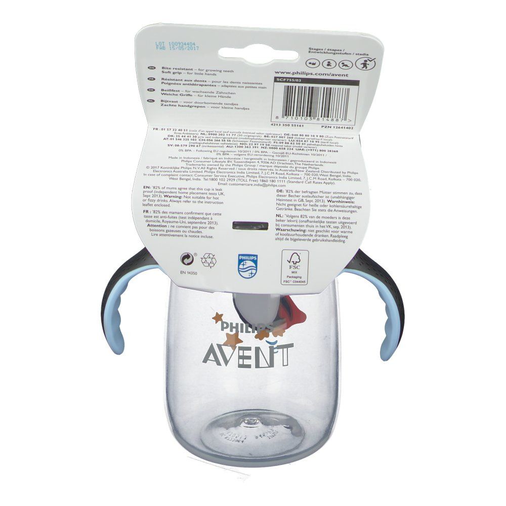 Avent Trink Cup Anti-Leak Pinguin +18m