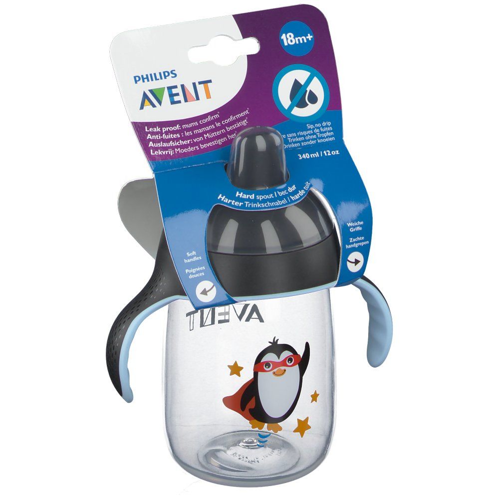 Avent Trink Cup Anti-Leak Pinguin +18m