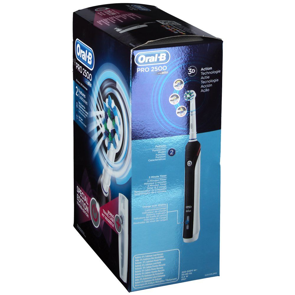 Oral B Professional Care 2500 Cross Action Limited Edition Spazzolino Nero