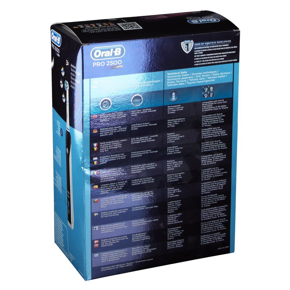 Oral B Professional Care 2500 Cross Action Limited Edition Spazzolino Nero