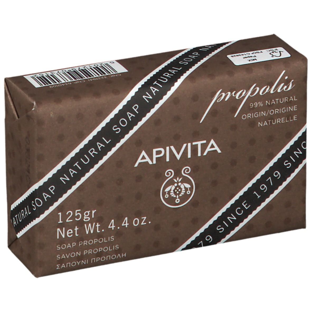 Sapone Apivita alla propoli, 125g. Prodotto naturale.