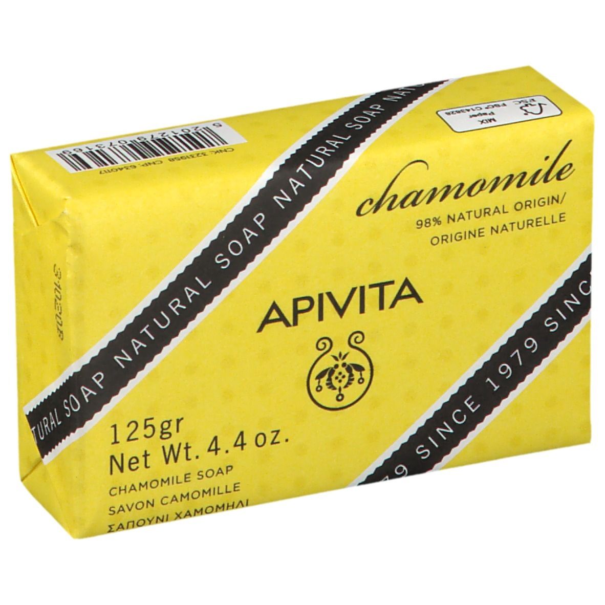 APIVITA Sapone Camomilla, 125g. Sapone naturale alla camomilla.