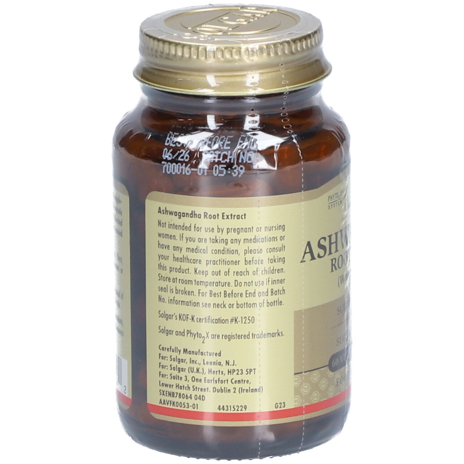 Solgar Ashwagandha Root Extract Pz Redcare