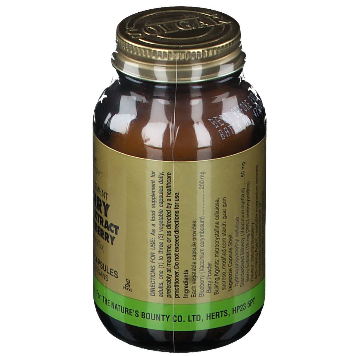 SOLGAR® Bilberry Berry Extract 60 pz Redcare