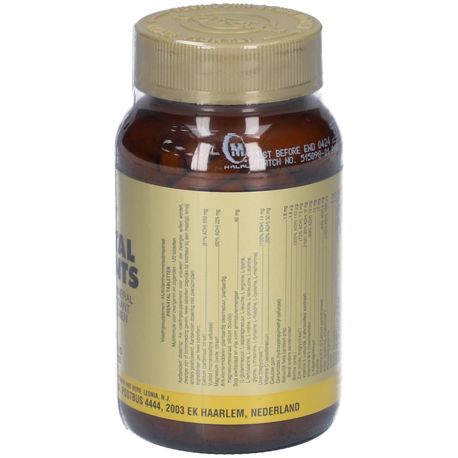 SOLGAR® Prenatal Nutrients 120 pz - Redcare