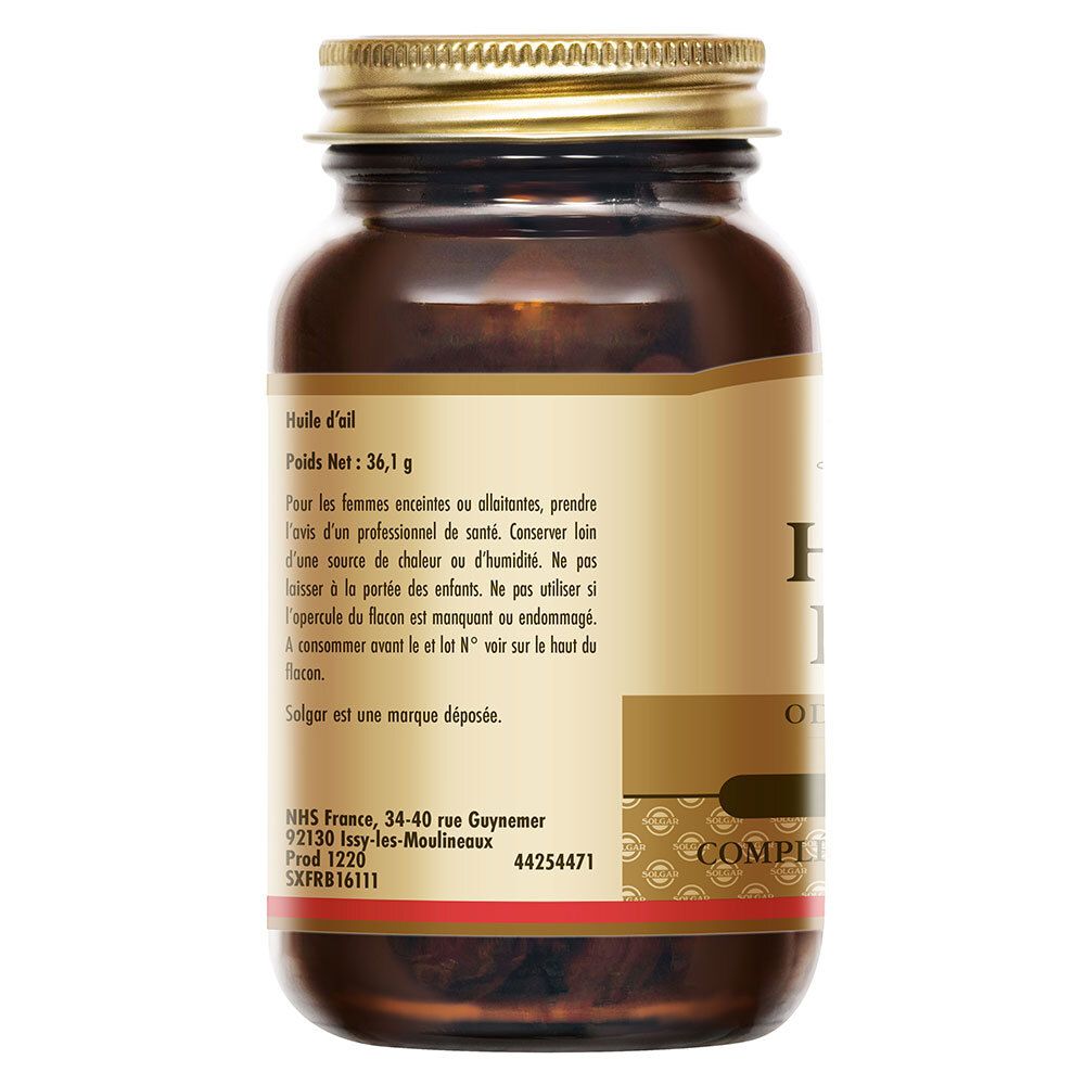 Retro del flacone. Informazioni sugli ingredienti, avvertenze e indirizzo del produttore.