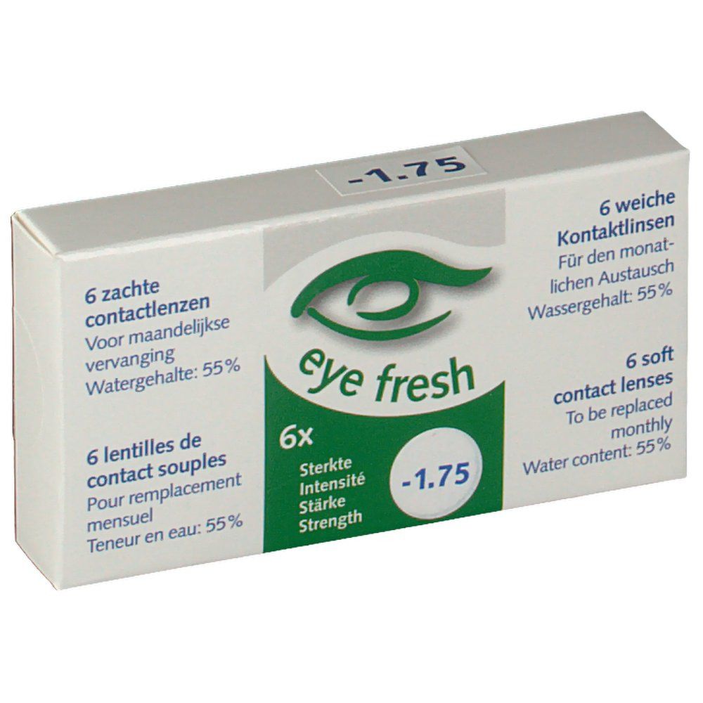 Eye Fresh Soft Month Lenses 6-pack  -1,75