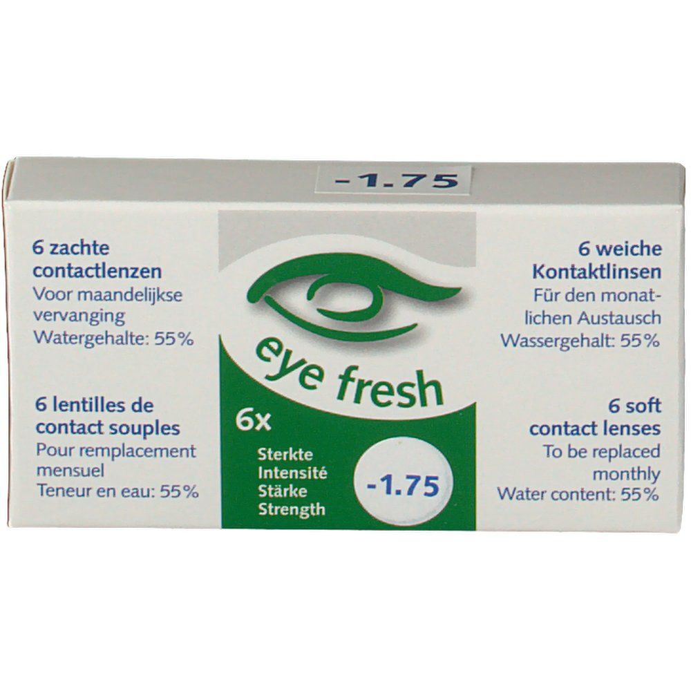 Eye Fresh Soft Month Lenses 6-pack  -1,75