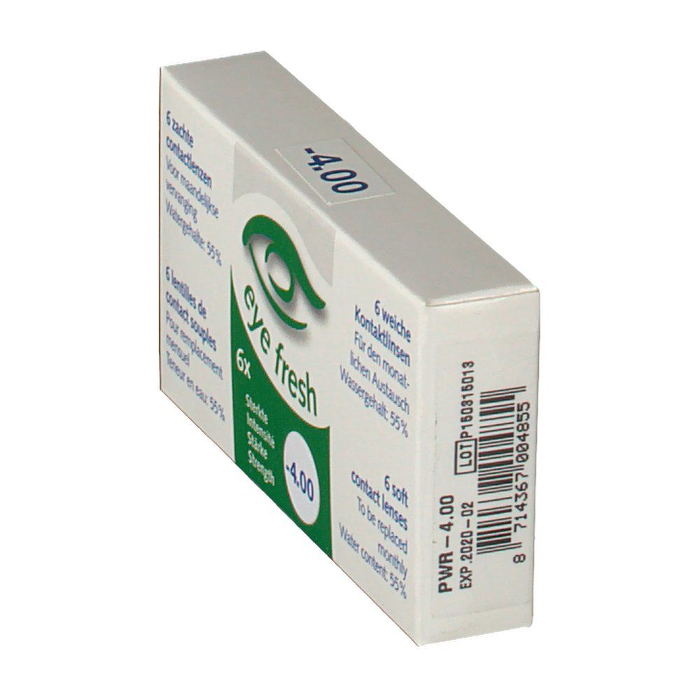 Eye Fresh Soft Month Lenses 6-pack  -4,00