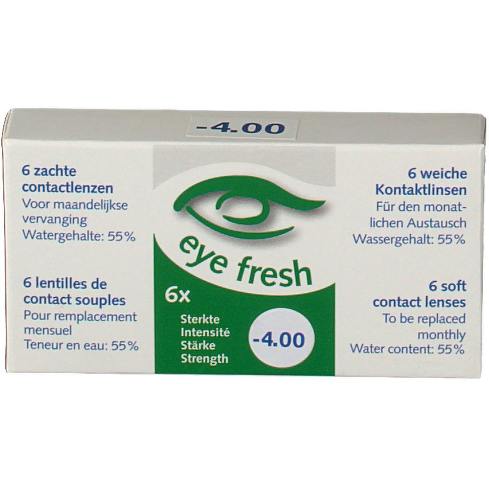 Eye Fresh Soft Month Lenses 6-pack  -4,00