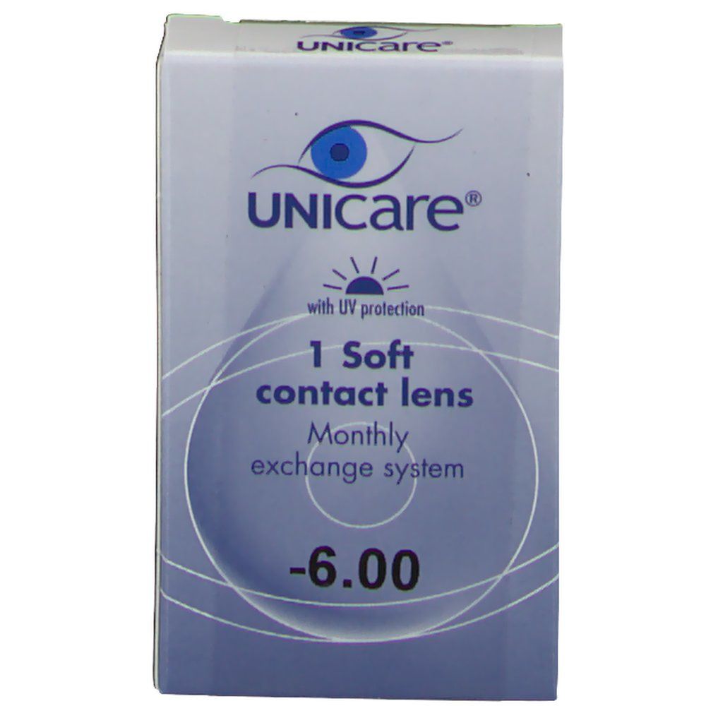 Unicare Soft Monthly Lenses -6,00