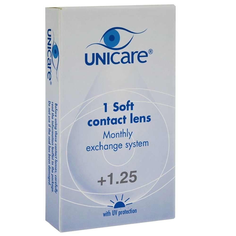 Unicare Soft Monthly Lenses +1,25