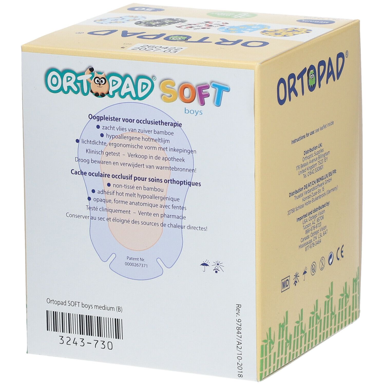 Ortopad Soft Boys Medium 76x54mm 72242