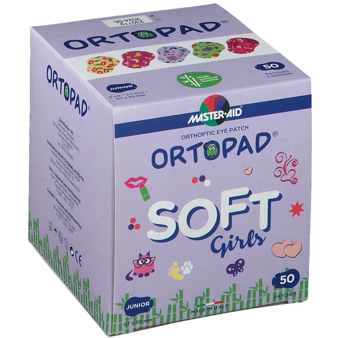 Ortopad Soft Girls Junior 67x50mm 72231