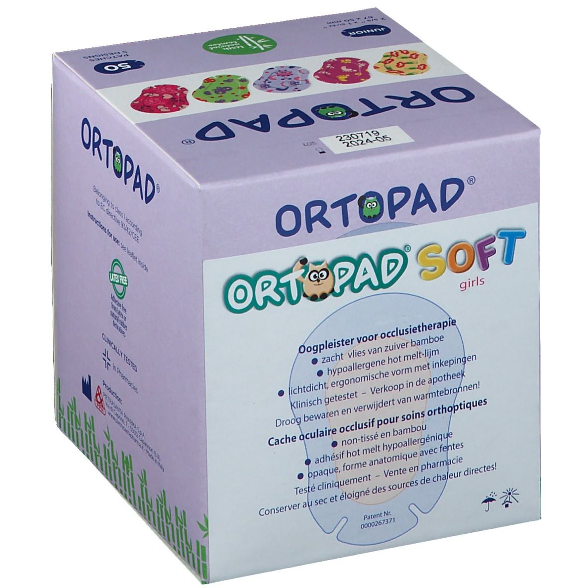 Ortopad Soft Girls Junior 67x50mm 72231