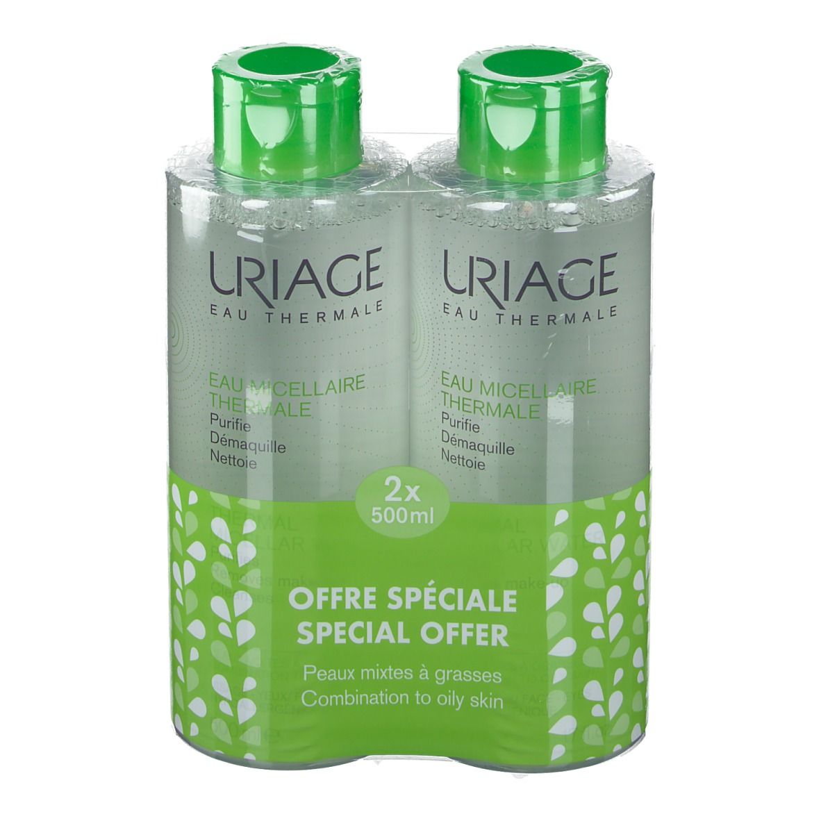 Uriage Acqua Micellare Pelle Termica Grassa & Mista Duo Promo