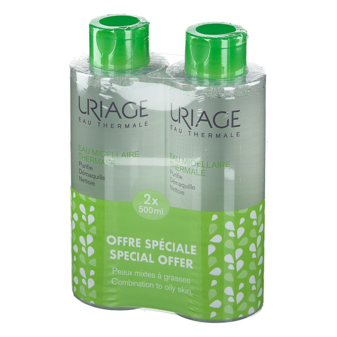 Uriage Acqua Micellare Pelle Termica Grassa & Mista Duo Promo
