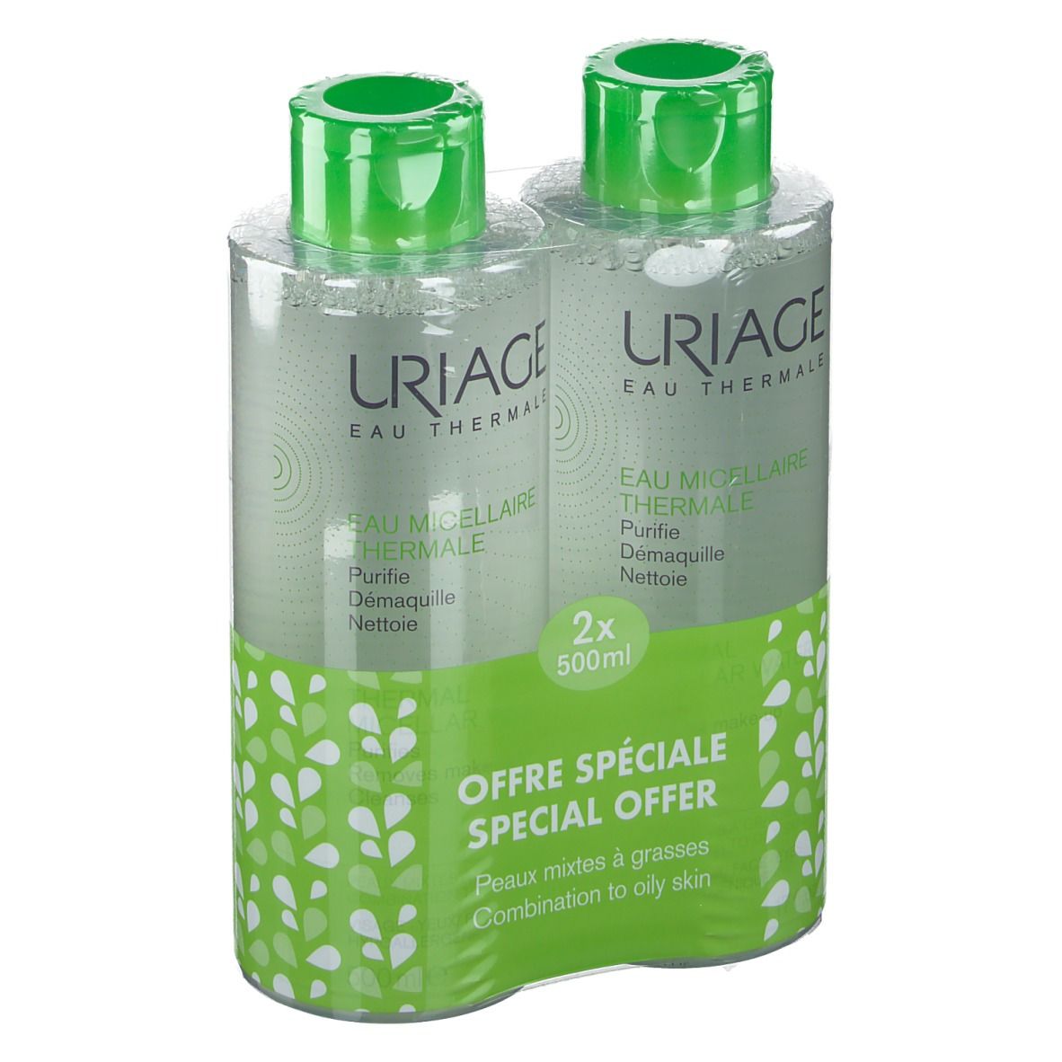 Uriage Acqua Micellare Pelle Termica Grassa & Mista Duo Promo
