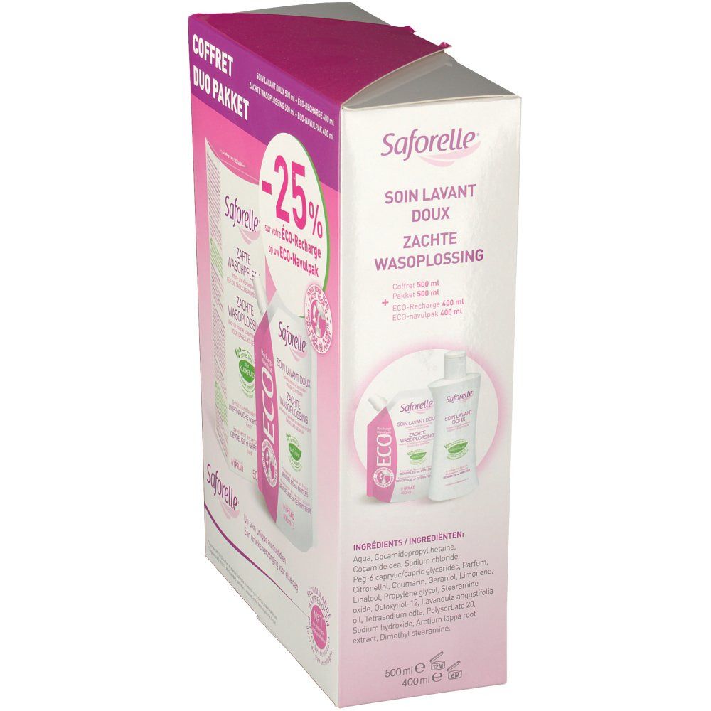 Saforelle Soft Washing Solution + Eco Refill
