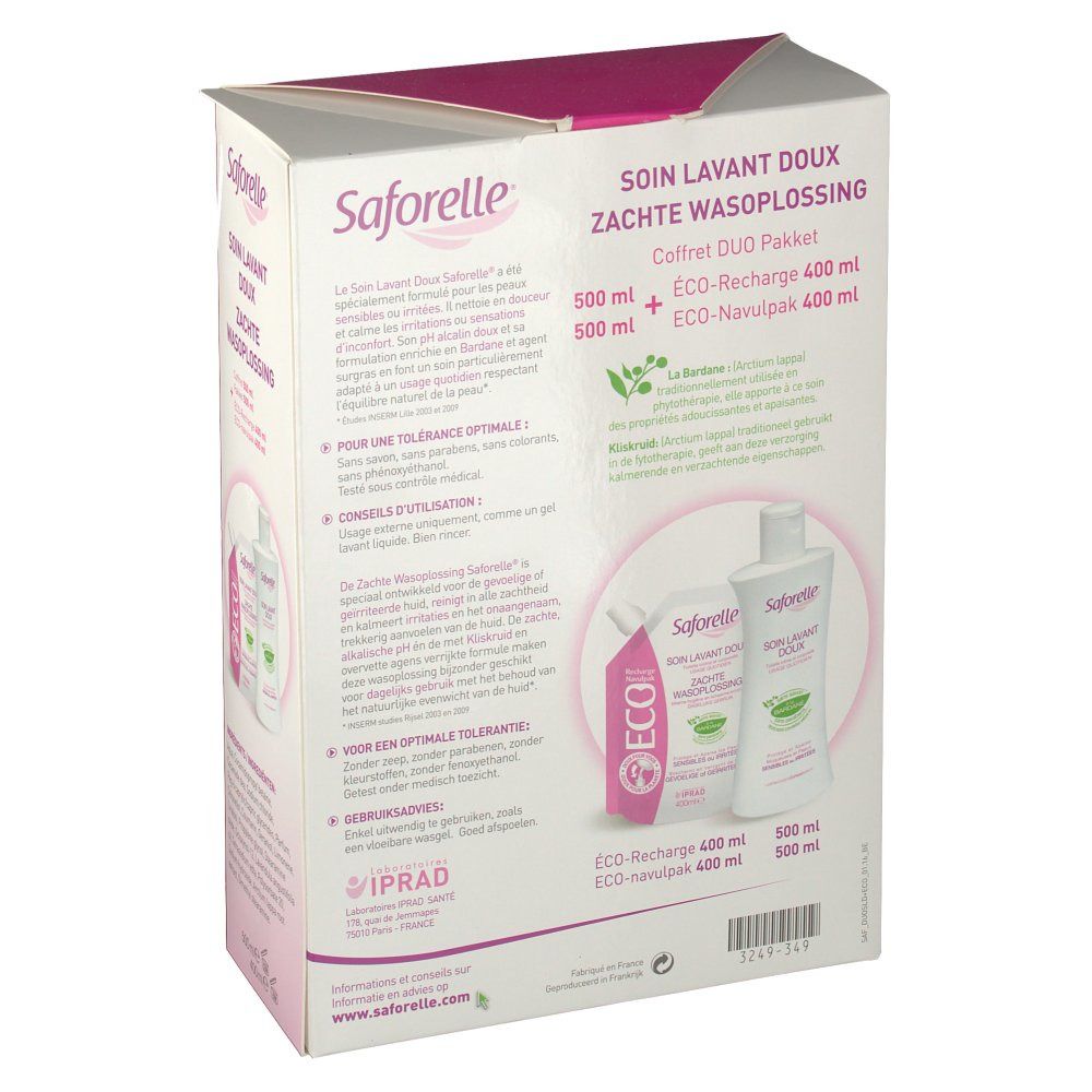Saforelle Soft Washing Solution + Eco Refill