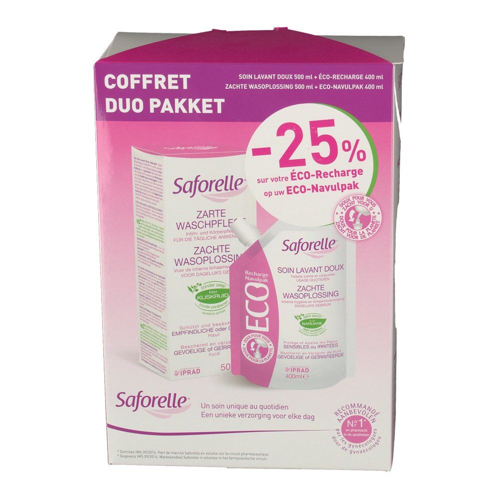 Saforelle Soft Washing Solution + Eco Refill