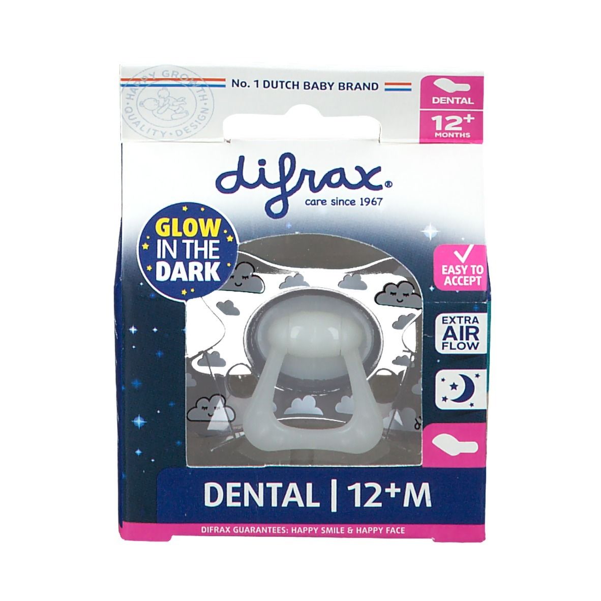Difrax Soother Dental Night +12m