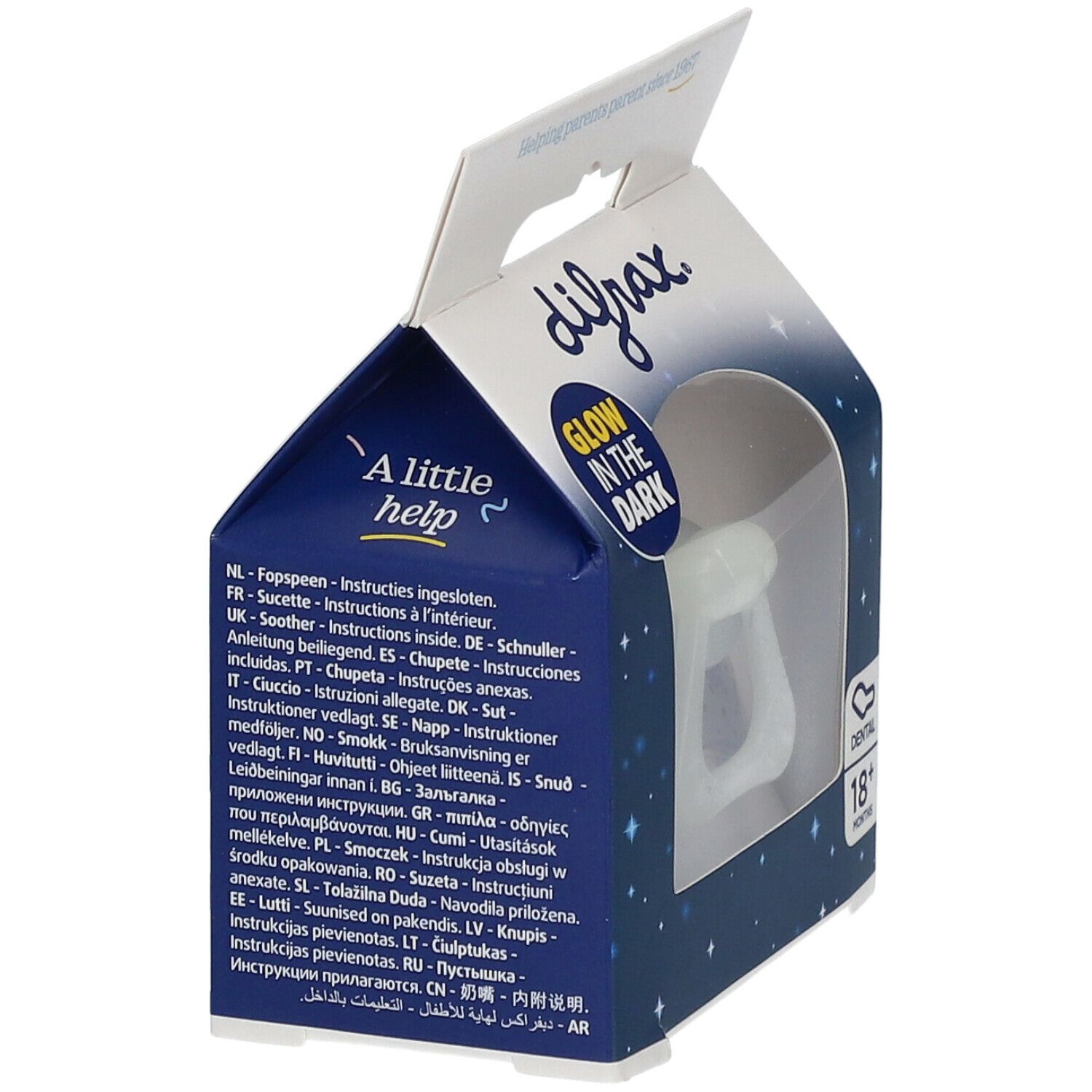 Difrax Soother Dental Night +18m